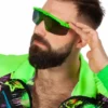 Grøn 80'er Brille - Afterski Solbriller
