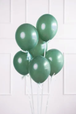 Grønne Balloner "Bottle Green" 30 cm, 10 stk.
