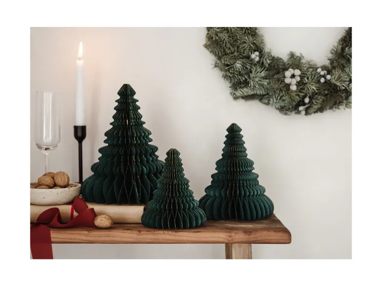 Grønt Juletræ Ornament, 24 cm