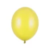 Gul Ballon Metallisk, 23 cm