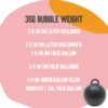 Gul Bubble Weight™ - Lille Ballonvægt, 35g