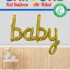 Guld 'Baby' Folie Ballon
