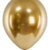 Guld Balloner Chrome 30 cm, 10 stk.