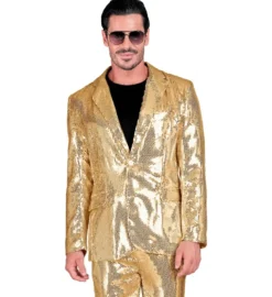 Guld Blazer med Pailetter