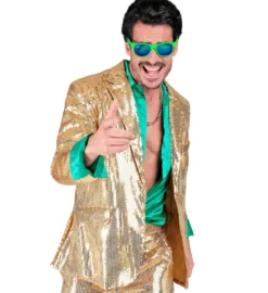 Guld Blazer med Pailetter