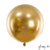 Guld Chrome Jumbo Latex Ballon, 60 cm