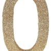 Guld Glitter O Bogstav Til Bordet