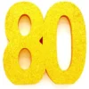Guld Glitter "80" Tal Dekoration