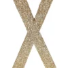 Guld Glitter X Bogstav Til Bordet
