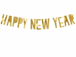 Guld "Happy New Year" Guirlande