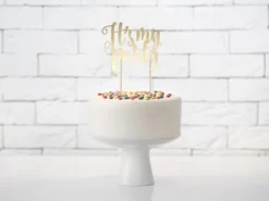Guld Kage Topper - It's my Party