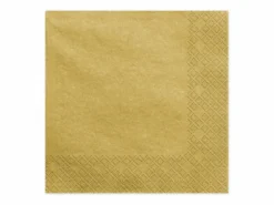 Guld Servietter, 33 x 33 cm