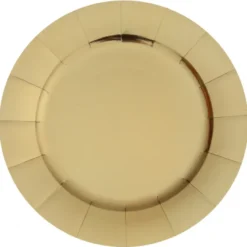 Guld Underlægningstallerkner 33 cm, 10 stk.