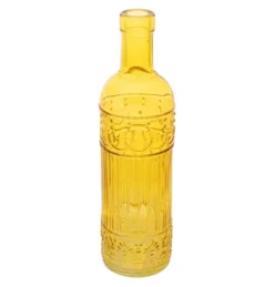 Gul Glasflaske Vase