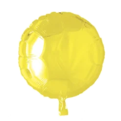 Gul Rund Folie Ballon