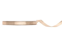 Gyldent Satinbånd "Lys Fersken", 25M X 6mm