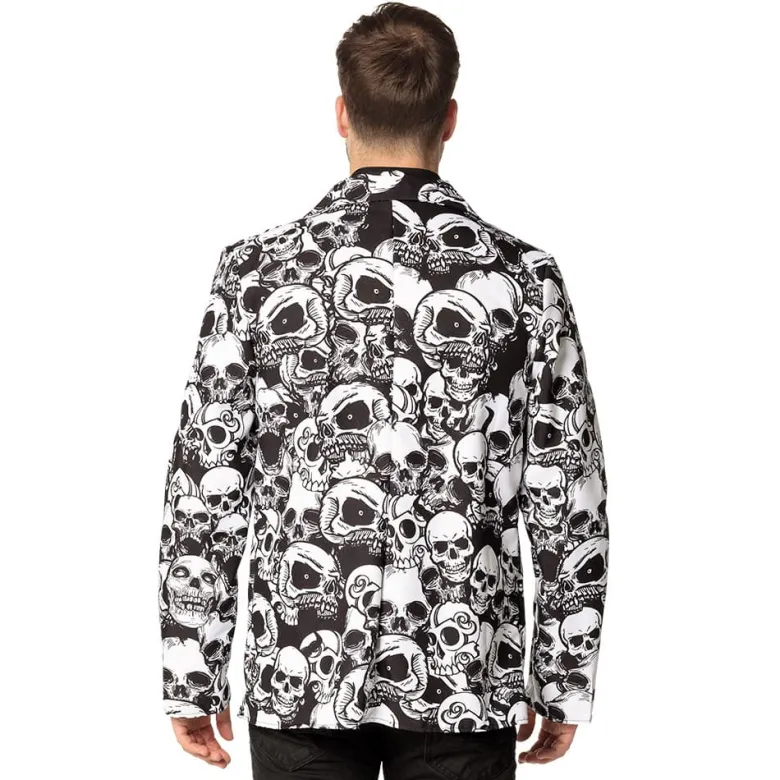 Halloween Blazer Jakke m/Kranier