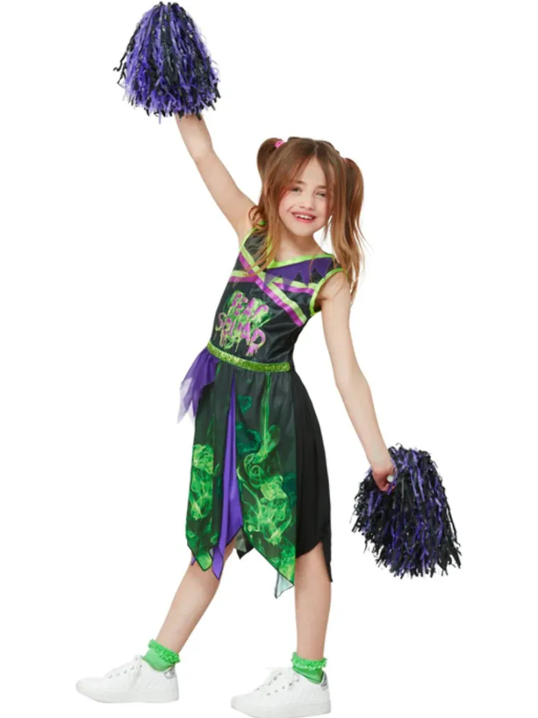Halloween Børnekostume - Toxic Cheerleader