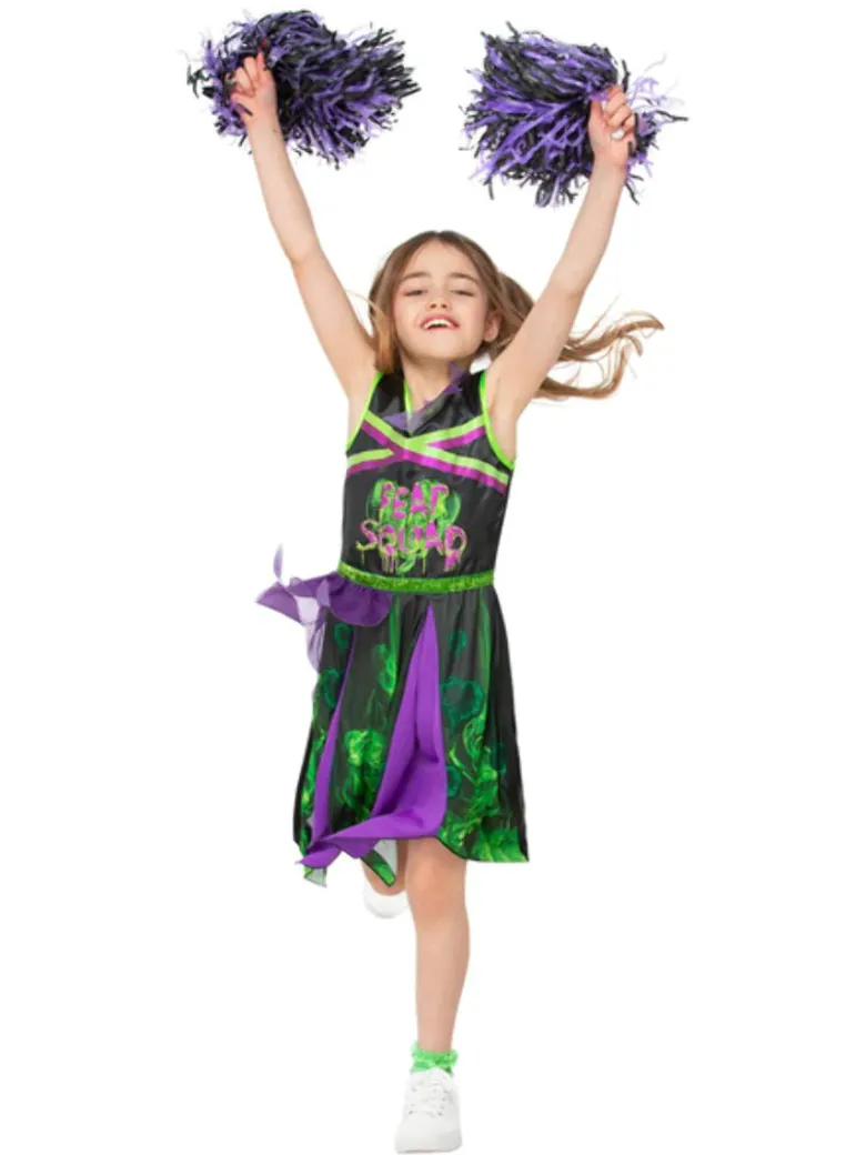 Halloween Børnekostume - Toxic Cheerleader