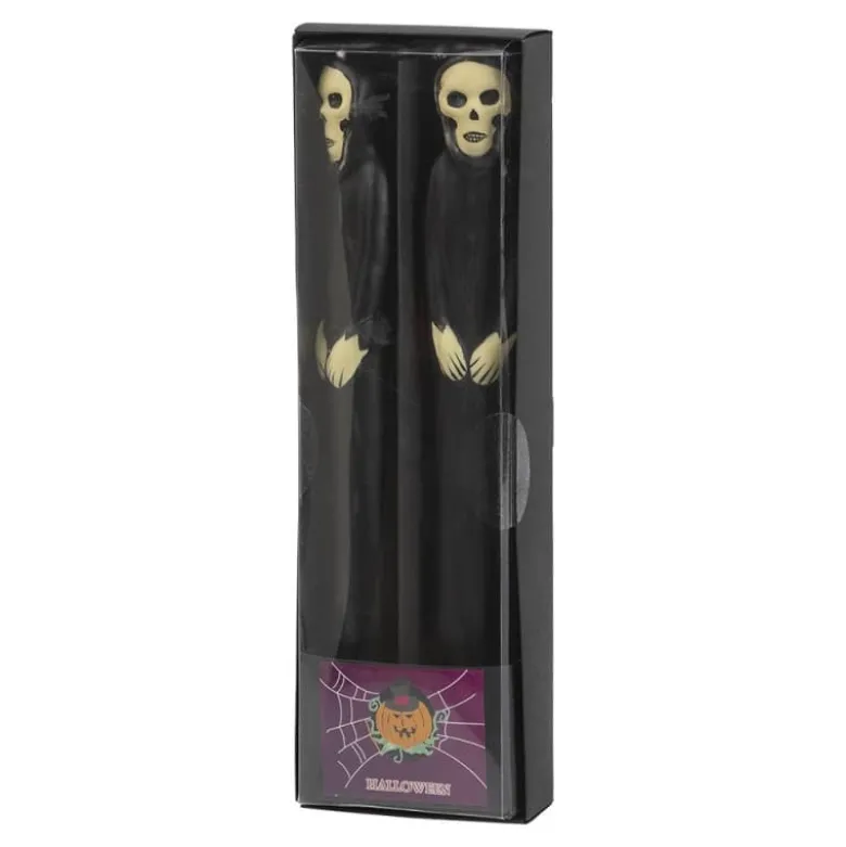 Halloween Grim Reaper Stearinlys 25 cm, 2 stk.