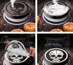 Halloween Kage Stencil - Kranie