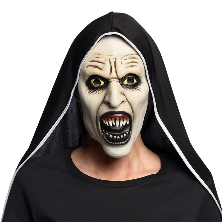 Halloween Maske - Skrigende Nonne