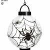 Halloweenpynt - Edderkop Lanterne med Lys