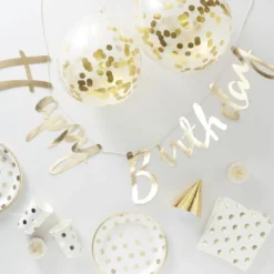 Happy Birthday in a Box, Guld Fødselsdags Kit