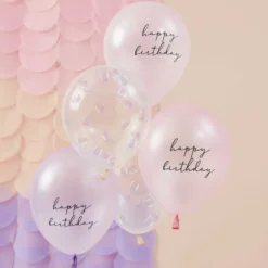Havfrue Latex Balloner, 5 stk.