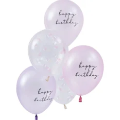 Havfrue Latex Balloner, 5 stk.