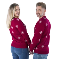 Hello Deer Rudolf Julesweater i Mørkerød