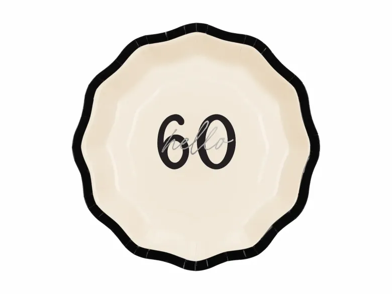 Hello 60 Tallerkner "Milestone", 6 stk.