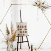 Hexagon Backdrop - Guld Baggrunds Stativ
