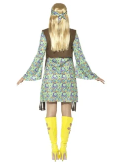 Hippie Kostume Grønt, Dame