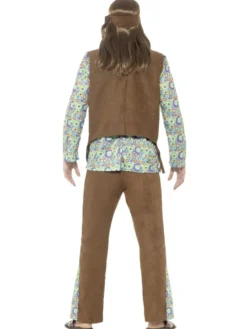 Hippie Kostume Grønt, Herre