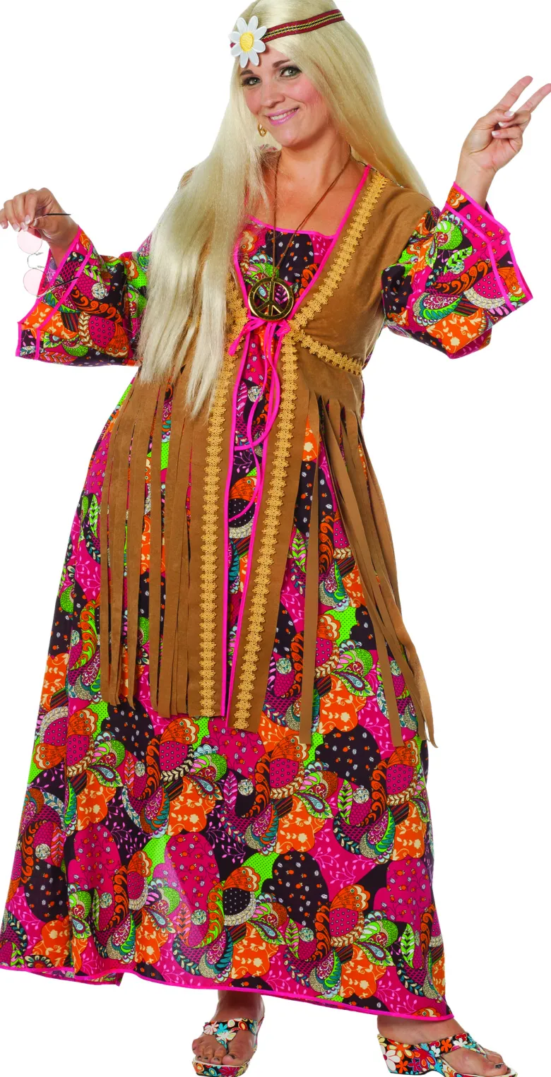 Hippie kostume: Lang Hippie kjole