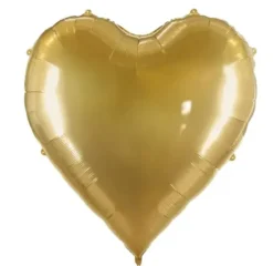 Hjerte Ballon Guld, XXL