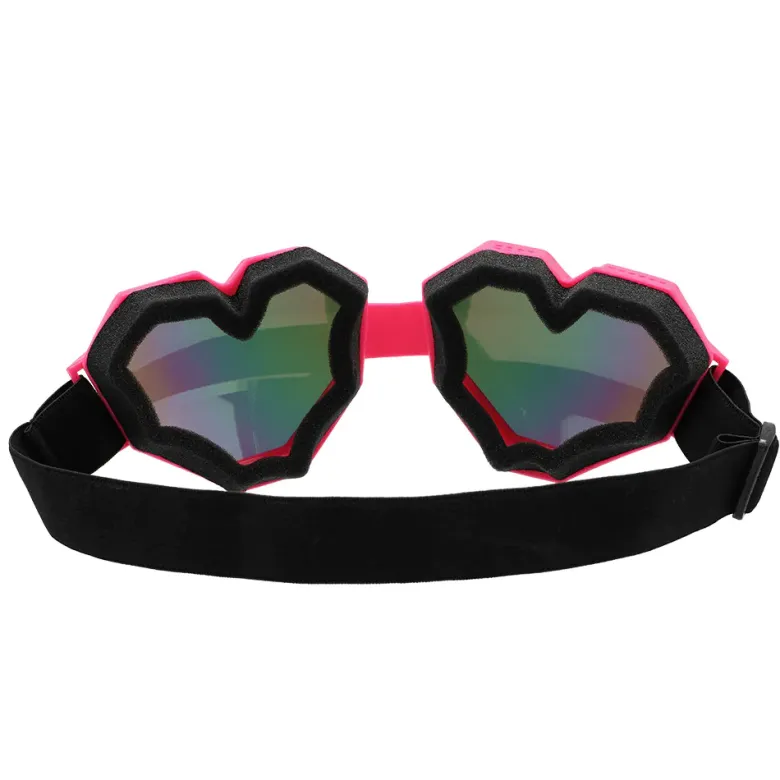Hjerteformet Skibriller, Pink