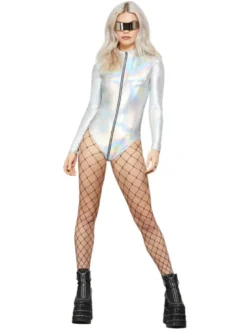 Holografisk Fever Bodysuit uden Ben