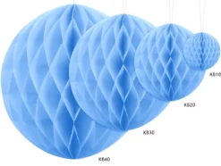 Honeycomb Lyseblå, 10 cm