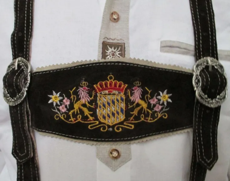 H-Seler Til Lederhosen - Ægte Læder, Mørkebrun
