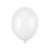 Hvid Ballon Metallisk, 23 cm