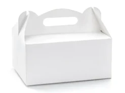 Hvide Doggybags/Goodiebags Bokse, Pakke m/10 stk.