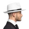 Hvid Gangsterhat - Fedora