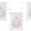 Hvid Guirlande m/Rosegold "Just Married" Print