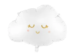 Hvid Sky Folieballon, 51 x 35 cm