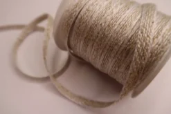 Hvid Stofsnor m/Beige Midte, 5 meter