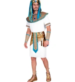 Hvidt Farao Kostume til Herre