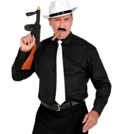 Hvidt Gangster Accessory Kit, Voksen