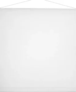 Hvidt Loftbanner 80 cm x 12 meter